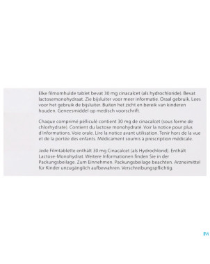Cinacalcet ab 30mg comp pell  28 x 30mg
