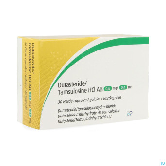 Dutasteride/tamsulosne hcl ab 0,5mg/0,4mg caps  30