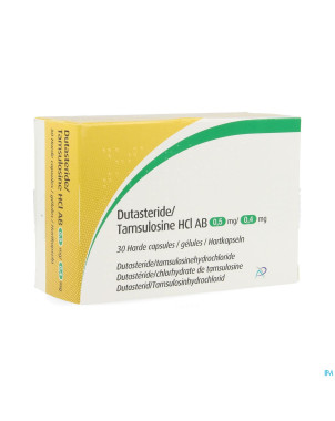 Dutasteride/tamsulosne hcl ab 0,5mg/0,4mg caps  30