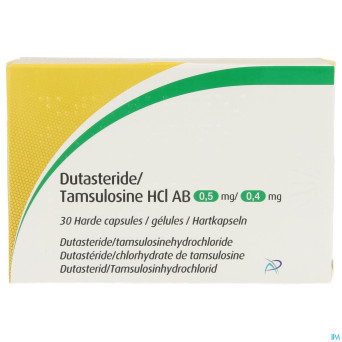 Dutasteride/tamsulosne hcl ab 0,5mg/0,4mg caps  30