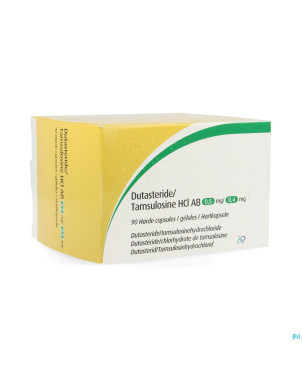 Dutasteride/tamsulosne hcl ab 0,5mg/0,4mg caps  90