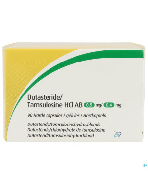 Dutasteride/tamsulosne hcl ab 0,5mg/0,4mg caps  90