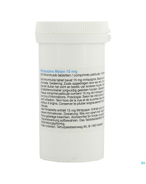 Mirtazapine viatris 15mg comp pell 250 pot