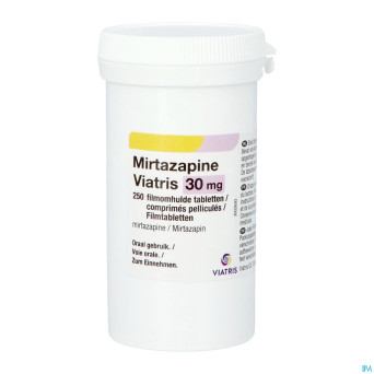 Mirtazapine viatris 30mg comp pell 250 pot