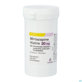 Mirtazapine viatris 30mg comp pell 250 pot