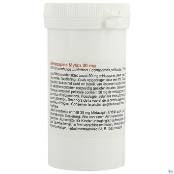 Mirtazapine viatris 30mg comp pell 250 pot