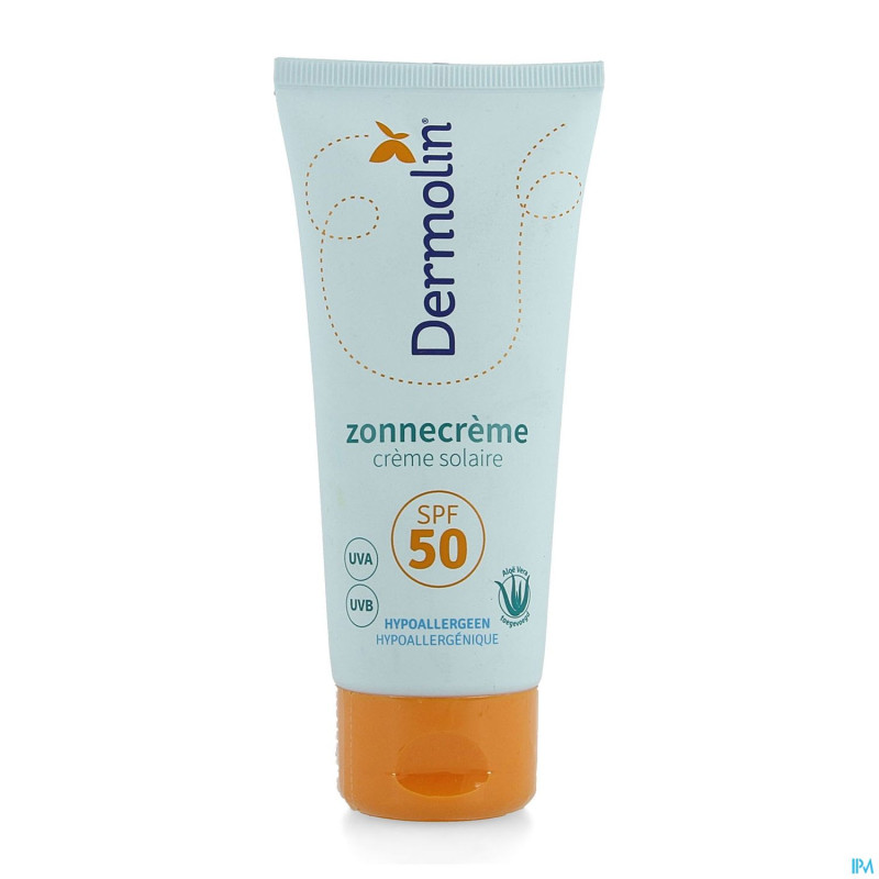 Dermolin creme solaire spf50 tube 75ml