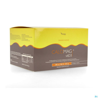 Calcimag ca1000mg/d3 880ui/mg 450mg orange sach.90