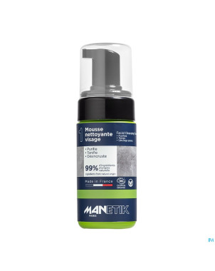 Manetik pure player mousse nettoy.visage bio 100ml
