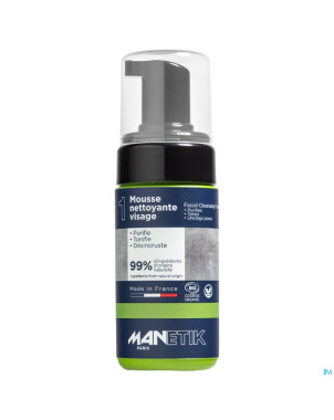 Manetik pure player mousse nettoy.visage bio 100ml
