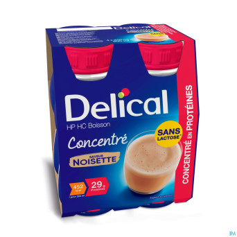 Delical hp hc boisson conc. noisette    4x200ml