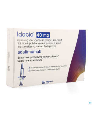 Idacio 40mg/0,8ml sol inj 50mg/ml seringue prer. 2