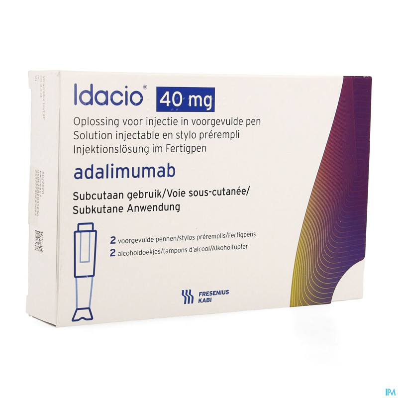 Idacio 40mg/0,8ml sol inj 50mg/ml stylo prer. 2