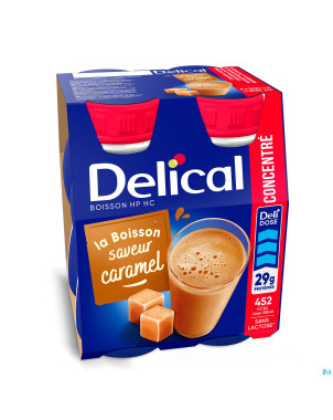 Delical hp hc boisson conc. caramel    4x200ml