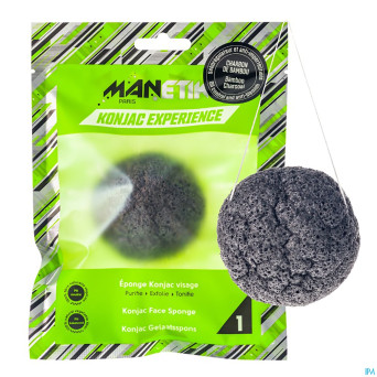 Manetik konjac experience eponge charbon bambou