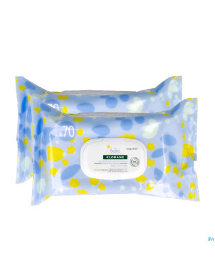 Klorane bb lingettes 2x70 promo