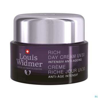 Widmer aai creme jour riche uv30 n/parf pot 50ml