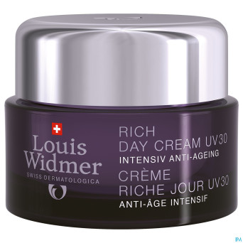 Widmer aai creme jour riche uv30 n/parf pot 50ml