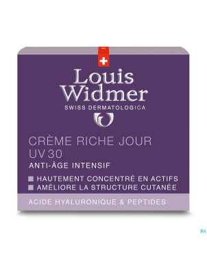 Widmer aai creme jour riche uv30 parf pot 50ml
