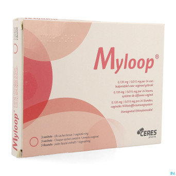 Myloop 0,120mg/0,015mg/24h syst.diffusion vagin. 3
