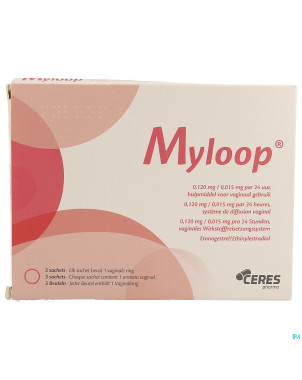 Myloop 0,120mg/0,015mg/24h syst.diffusion vagin. 3