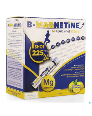 B-magnetine liquid shot 225mg 15x25ml    credophar