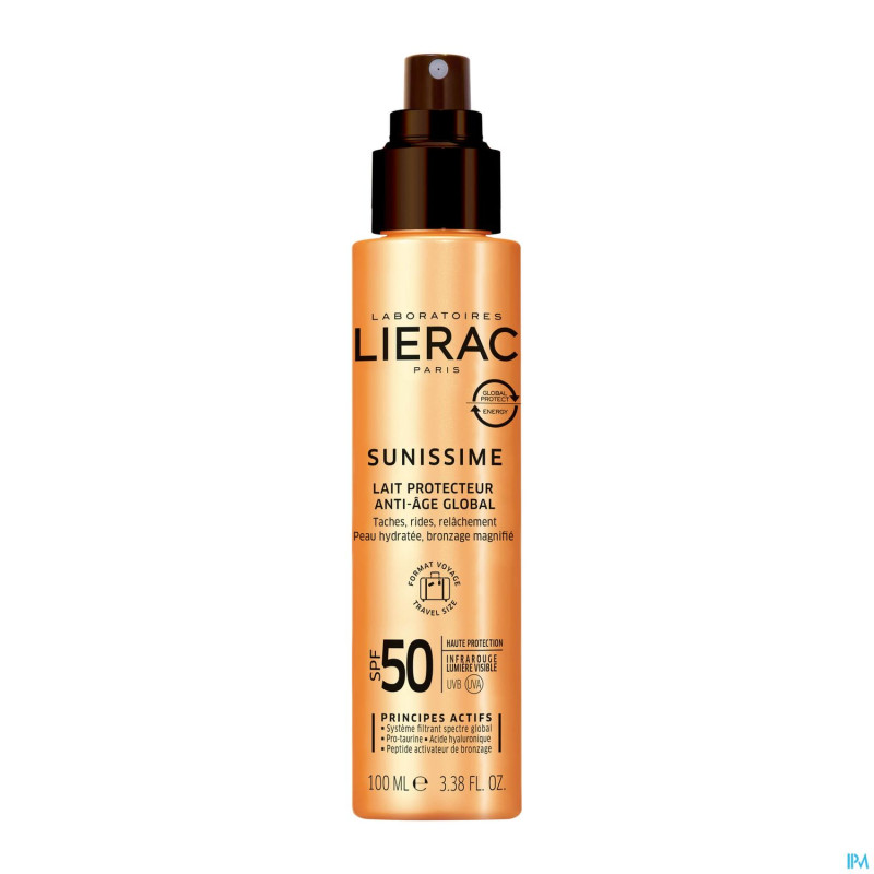 Lierac sunissime lait protect. spf50 travel  100ml