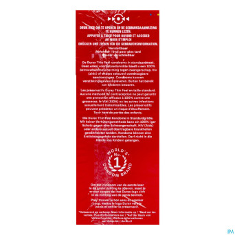 Durex thin feel    preservatifs 20