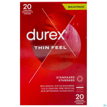 Durex thin feel    preservatifs 20