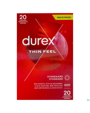 Durex thin feel    preservatifs 20