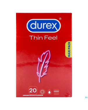 Durex thin feel    preservatifs 20