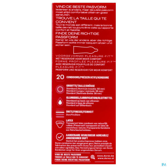 Durex thin feel    preservatifs 20