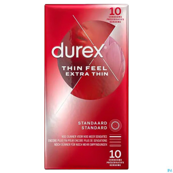 Durex thin feel extra thin    preservatifs 10