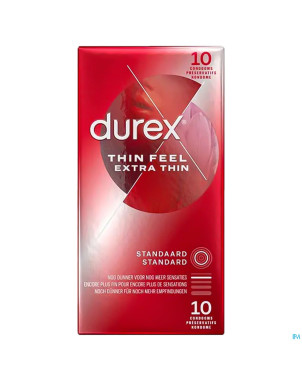 Durex thin feel extra thin    preservatifs 10