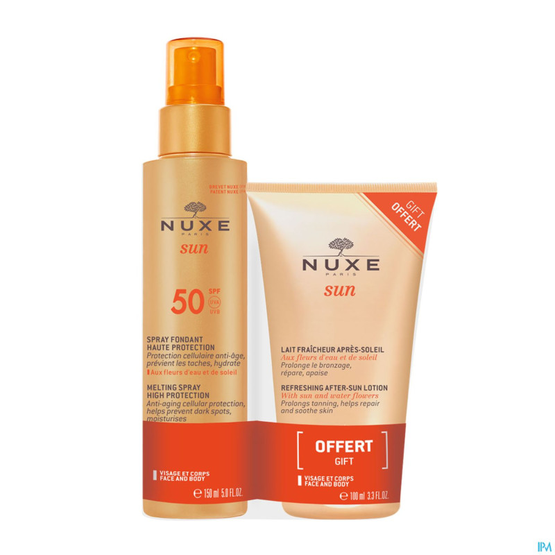 Nuxe sun duo spf50 spray fondant 150ml+a/sun 100ml