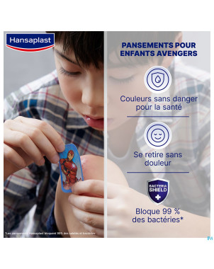 Hansaplast pansement enfants marvel  strips 20