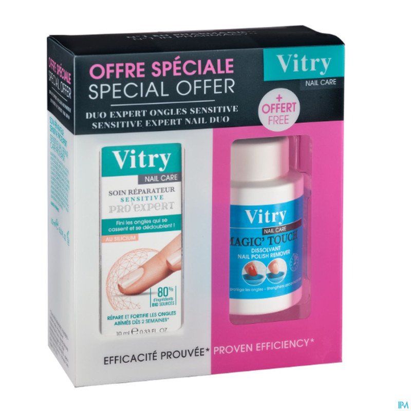 Vitry soin ongles sensitive pro exp.+dissol. 75ml