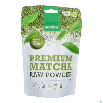 Purasana vegan pdr matcha 75g    be-bio-02