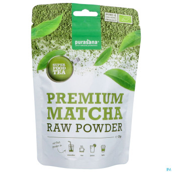 Purasana vegan pdr matcha 75g    be-bio-02