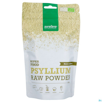 Purasana vegan pdr psyllium 200g    be-bio-02