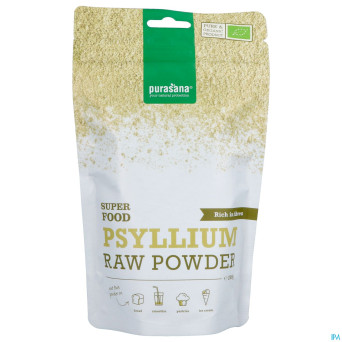 Purasana vegan pdr psyllium 200g    be-bio-02