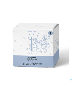 Naif splashing bath bomb 8