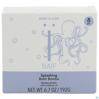 Naif splashing bath bomb 8