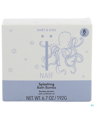 Naif splashing bath bomb 8