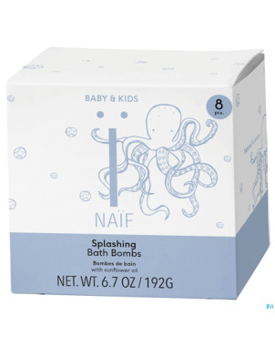 Naif splashing bath bomb 8