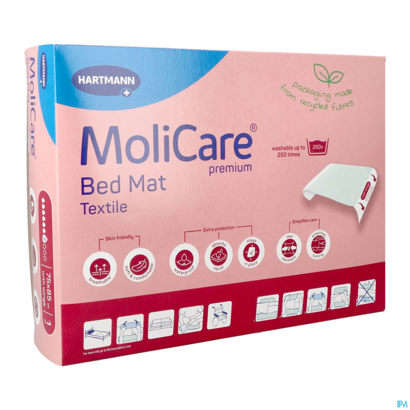 Molicare pr bed mat textile 7drops 75x185cm rabats