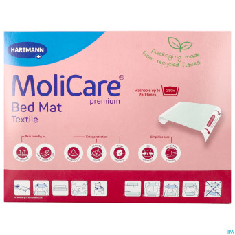Molicare pr bed mat textile 7drops 75x185cm rabats