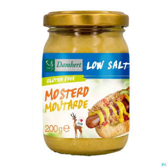 Damhert low salt moutarde s/gluten    200g