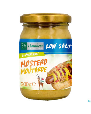 Damhert low salt moutarde s/gluten    200g