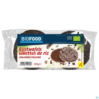 Biofood galettes riz chocolat bio    100g